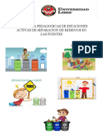 Estrategia Pedagogicas de Estaciones Activas de Separacion de Residuos en Las Fuentes