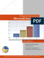 Manual de Instruccion de Microsoft Excel 2013 Basico