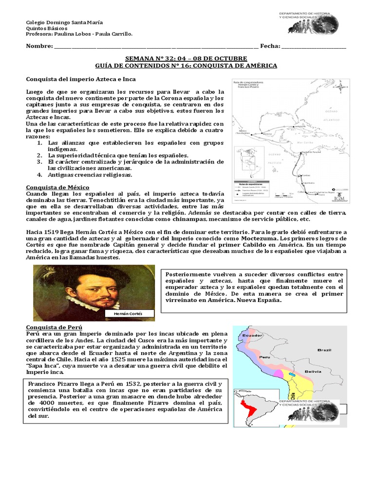 Conquista de Aztecas e Incas | PDF | Imperio Inca | Perú