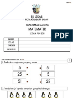 Ujian MATH JUN 2011 Kelas Pemulihan Khas LINUS TEGAR Cetak