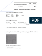 Taller Práctico Adición y Sustracción de Naturales