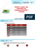 Marco Legal para Formalizacion Minera