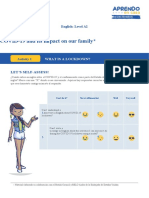 COVID-19 and Its Impact On Our Family : English: Level A2