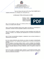 Lei - 960 - Políticas Públicas para Animais Domésticos