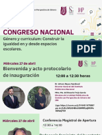 PROGRAMA Congreso Nacional Género y Curriculum IPN