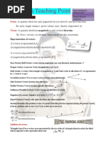 Class12 Vector Algebra Formula Sheet | PDF