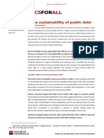 Economics ALL: Concerning The Sustainability of Public Debt