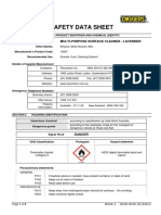 Safety Data Sheet: Product Identifier Multi-Purpose Surface Cleaner - Lavender