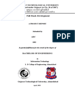 Full Stack Development: Gujarat Technological University (Established Under Gujarat Act No. 20 of 2007)