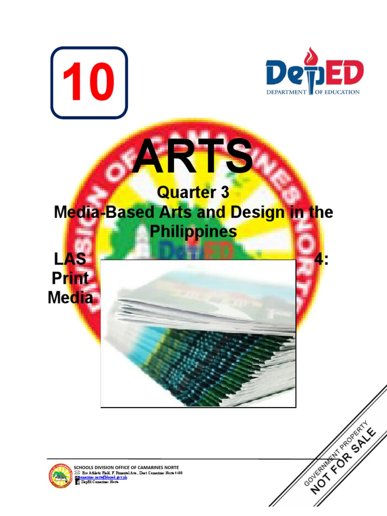 Quarter 3 MediaBased Arts and Design in The Philippines LAS 4 Print