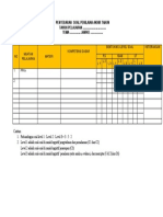 Format Penyebaran Soal