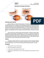Cataract Extraction Procedure Explained