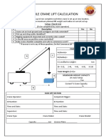 Crane Lifting Calculation Sheet