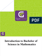 Introduction to Bachelor of Science in Mathematics