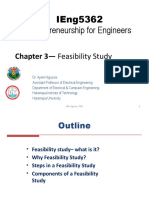 Ieng5362 Entrepreneurship For Engineers: Chapter 3 - Feasibility Study