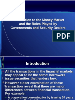 Introduction To The Money Market and The Roles Played by Governments and Security Dealers