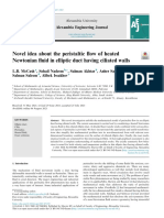 Novel Peristaltic Flow Model of Heated Fluid in Elliptic Duct