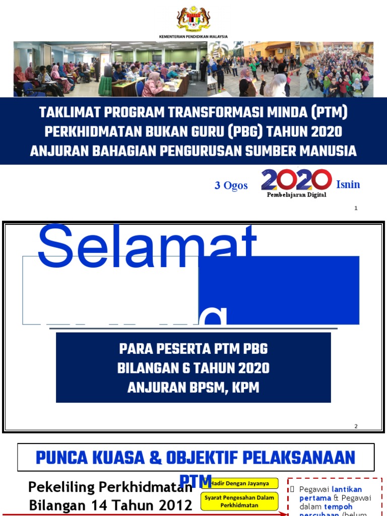 Taklimat PTM | PDF