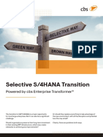 Selective S/4HANA Transition: Powered by Cbs Enterprise Transformer