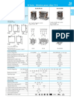 Features: 56 Series - Miniature Power Relays 12 A