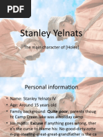 Stanley Yelnats: The Main Character of (Holes)