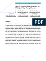 Experimental Study For Punching Shear Behavior in RC Flat Plate With Hybrid High Strength Concrete