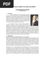 ANÁLISIS DE LA OBRA - EL Sí de Las Niñas