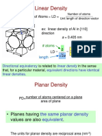 Linear Density of Atoms LD