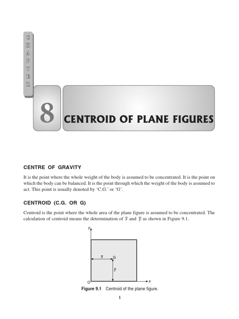 Centroid Calculations for Plane Figures | PDF | Area | Triangle