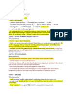 Some Expressions:: Topic 1: Your Study