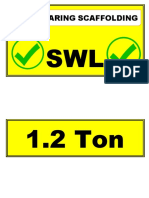 Load-Bearing Scaffolding SWL 1.2 Ton