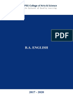 BA ENGLISH PROGRAMME SCHEME