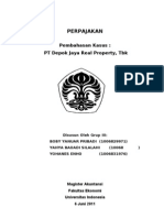 Perpajakan - Group III - PT Depok Jaya Real Property, TBK