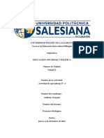 Lectura - Guasgua - Anthony - Educación, Sociedad y Política - Actividad de Aprendizaje N°4