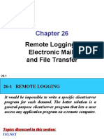 Remote Logging, Electronic Mail, and File Transfer