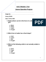 Unit 3 Module 1 Test Assistance Operation Program