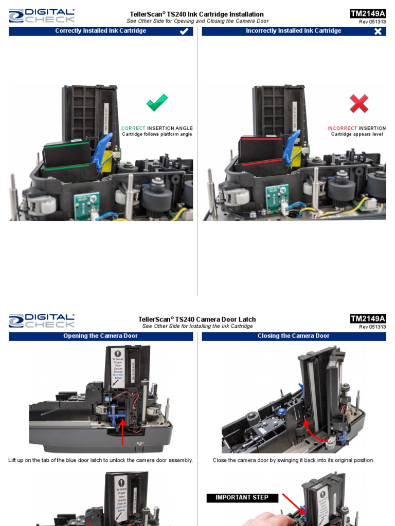 Correctly Installed Ink Cartridge Incorrectly Installed Ink Cartridge PDF