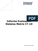 Informe Evaluación Sistema Motriz CT-10 Revisión