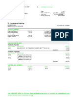 Simply Jordan TD Bank Statement Andrew Jul 2020