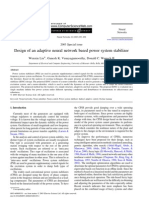 Design of An Adaptive Neural Network Based Power System Stabilizer