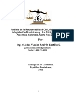 Análisis de La Responsabilidad Civil, de Los Padres en La Legislación Dominicana y Los Códigos Civiles de Argentina, Colombia, Costa Rica y España