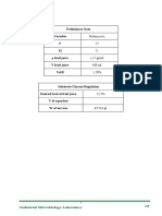 Experiment Result Preliminary Data Variable F M ρ fruit juice V fruit juice %SB