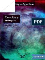 Creacion y Anarquia - Giorgio Agamben