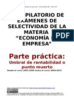 Recopilacion Ejercicios Selectividad Punto Muerto 2008-2010