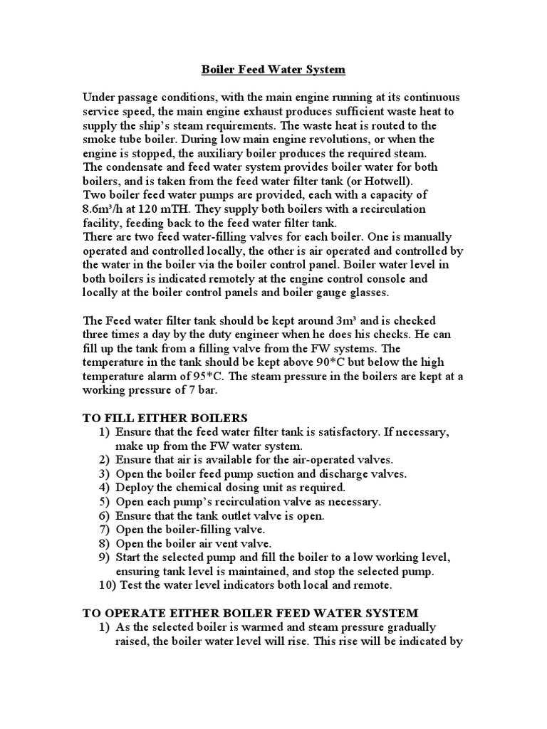 Boiler Feed Water System 24 PDF Boiler Pump