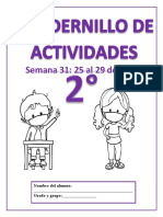 2° Semana 31 CUADERNILLO DE ACTIVIDADES