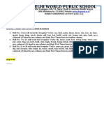 S.E.A. Activity Rubric and Marks Dividation Point