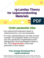 Ginzburg-Landau Theory For Superconducting Materials
