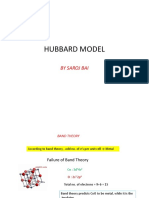 Hubbard Model: by Saroj Bai