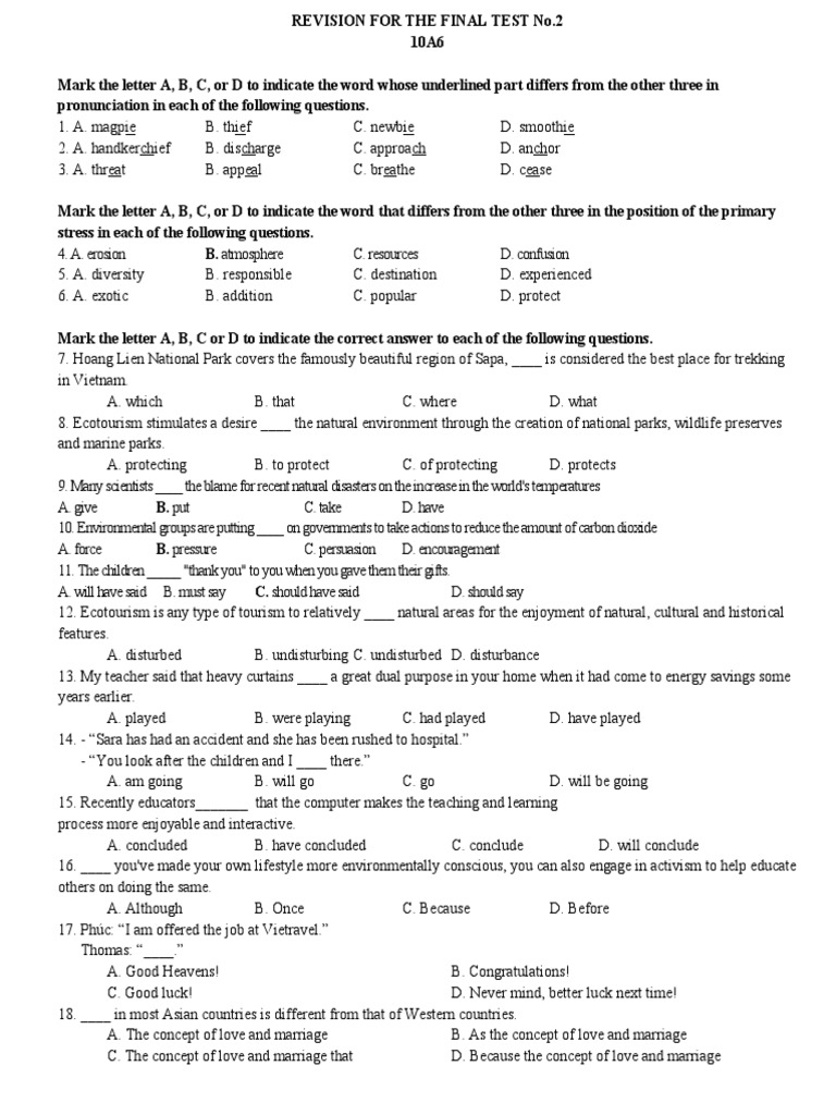 Final Test No2 K 2foto | PDF | Luck